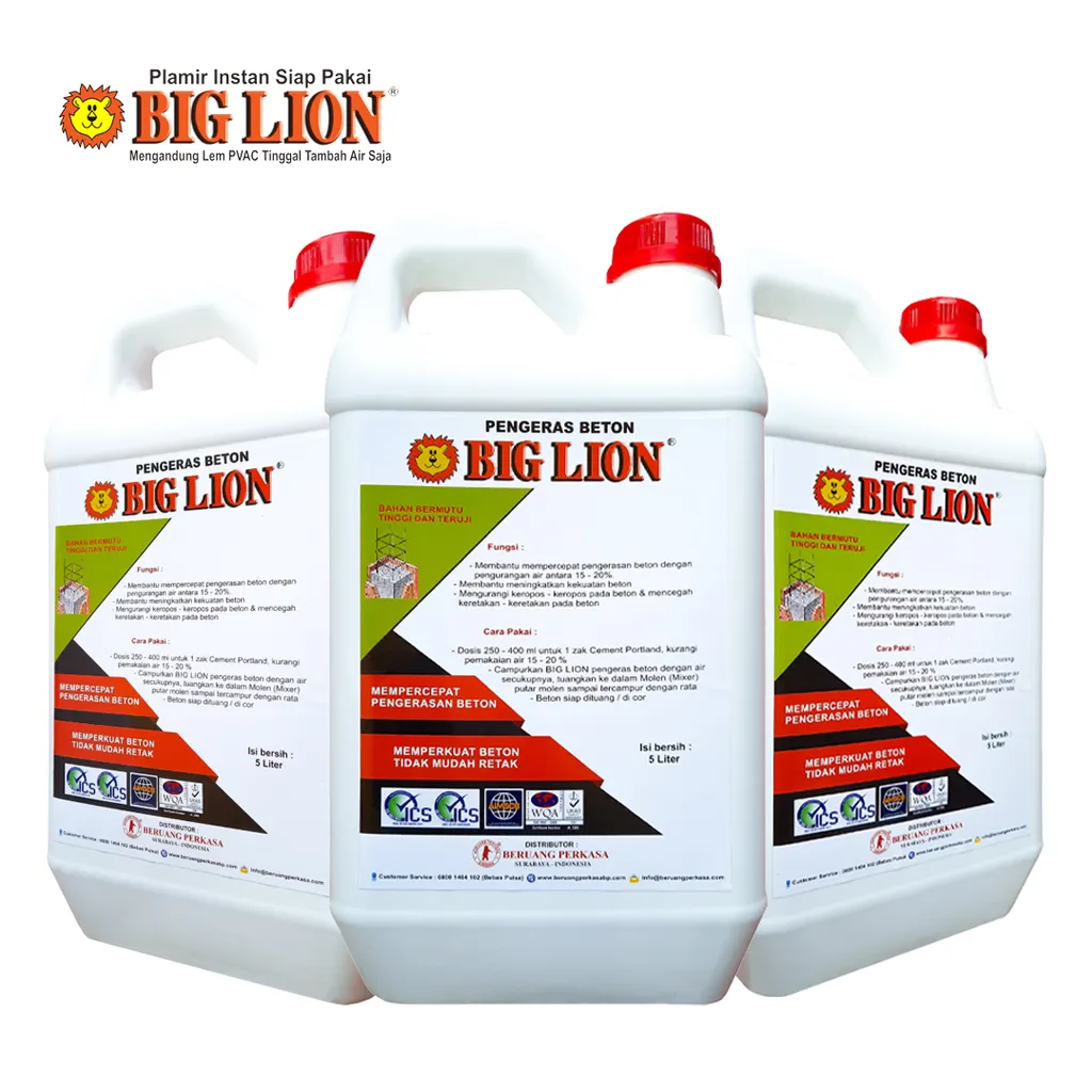Big Lion Pengeras Beton 5 Kg - Surabaya