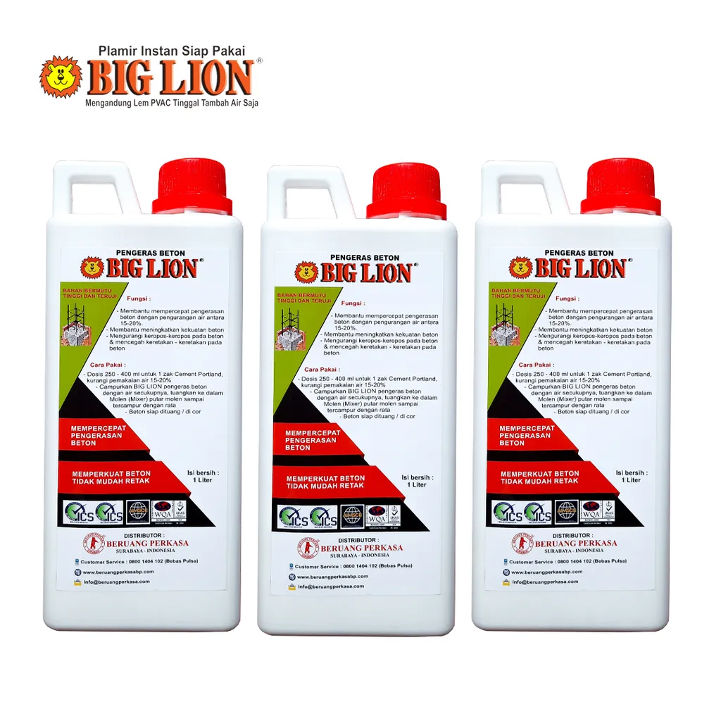 Big Lion Pengeras Beton 5 Kg - Surabaya