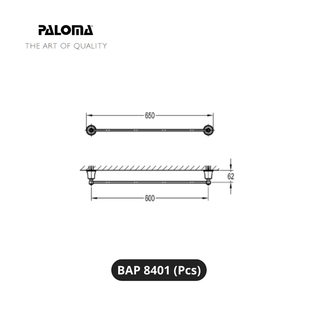 Paloma BAP 8401 Gantungan Handuk Dinding Pcs - Surabaya