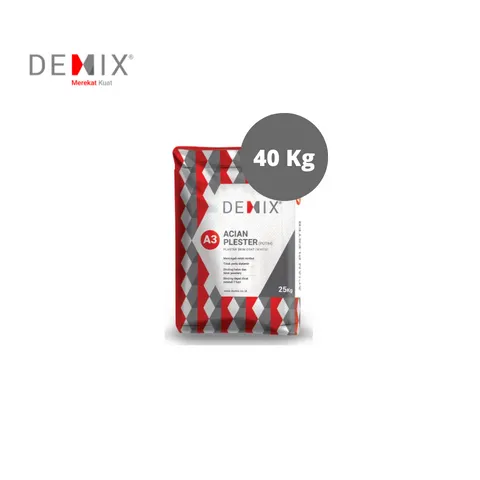 Demix A3 Acian Plester Putih 40 Kg Sak - Surabaya