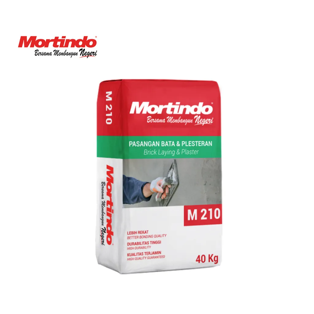 Mortindo M210 Perekat Bata Merah & Plesteran Dinding 40 Kg 40 Kg - Makmur Karunia Tunggal