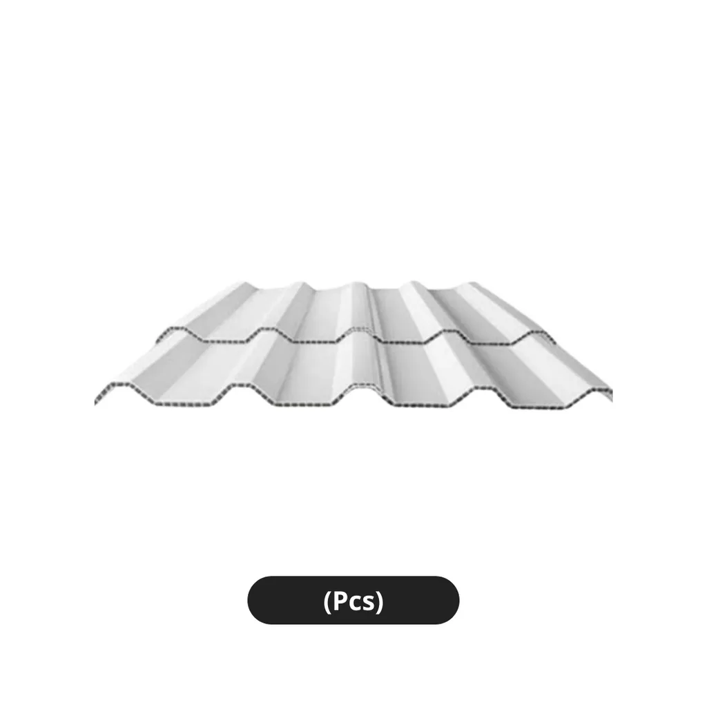 Atap UPVC Double Layer Pottaroof Putih 6 m - Murya Agung