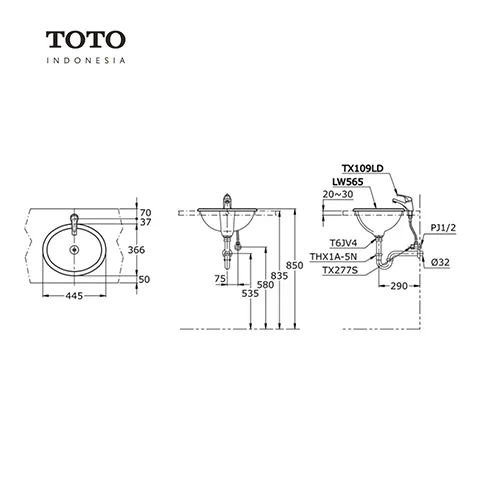 TOTO LW 565 Pcs - Surabaya