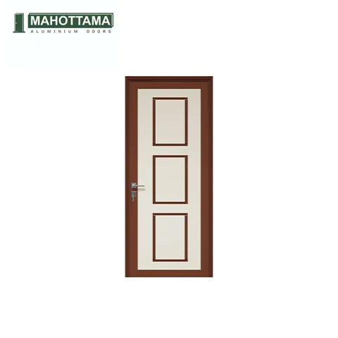 Mahottama Mas28 Ivory Brown - Pintu Aluminium 90 x 215 90 x 215 Cm Kanan - Surabaya