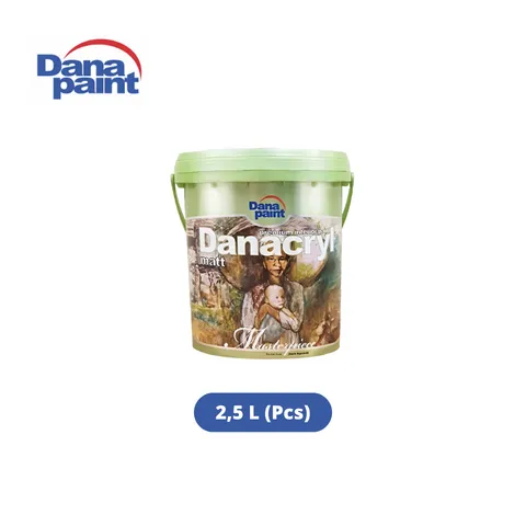 Dana Paint Danacryl Matt 2,5 L Brilliant White - Surabaya