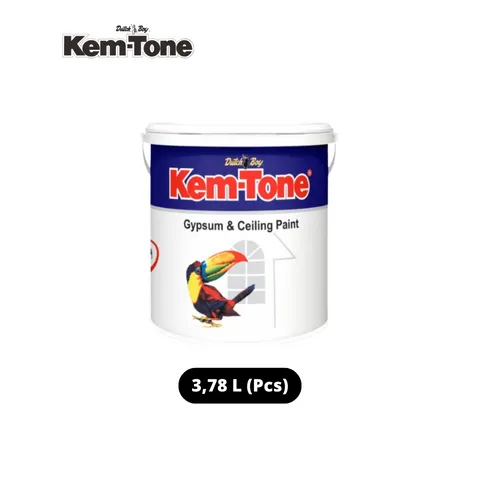 Kem-Tone Gypsum & Ceiling Paint Putih 5 Kg - Surabaya