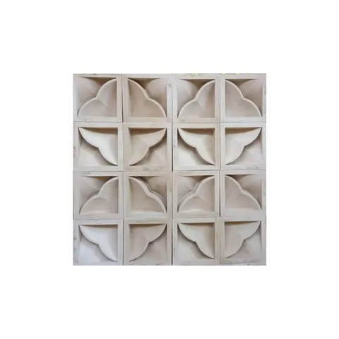 Roster Beton Putih Motif Bunga 1 M2 (Isi 25 Pcs) Putih - Surabaya
