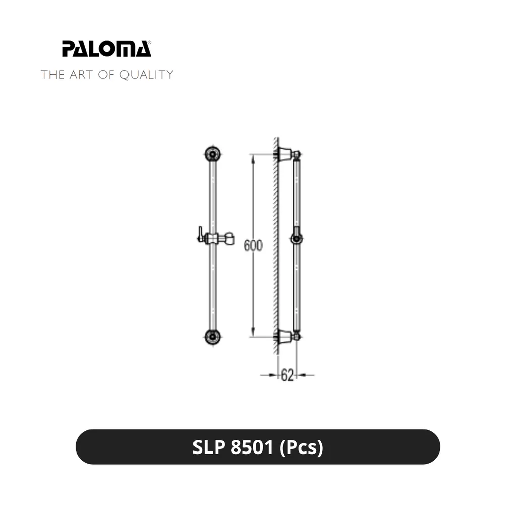 Paloma SLP 8501 Tiang Holder Gantungan Hand Shower Pcs - Surabaya