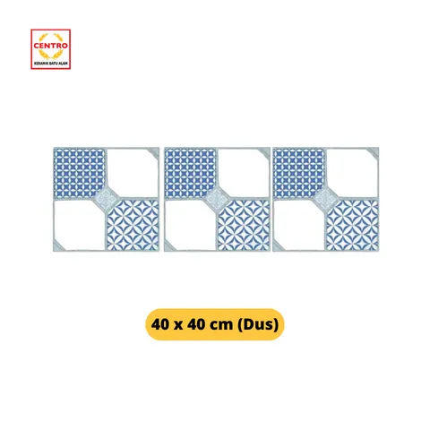 Centro Exclusive Keramik Scotlandia Blue 40x40 Dus - Surabaya