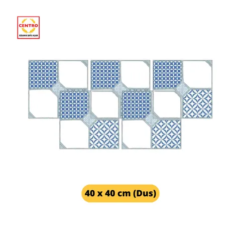 Centro Exclusive Keramik Scotlandia Blue 40x40 Dus - Surabaya