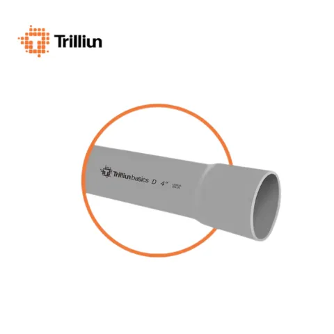 Trilliun Pipa PVC Basics D Abu-abu 1" - Wijaya Berkah