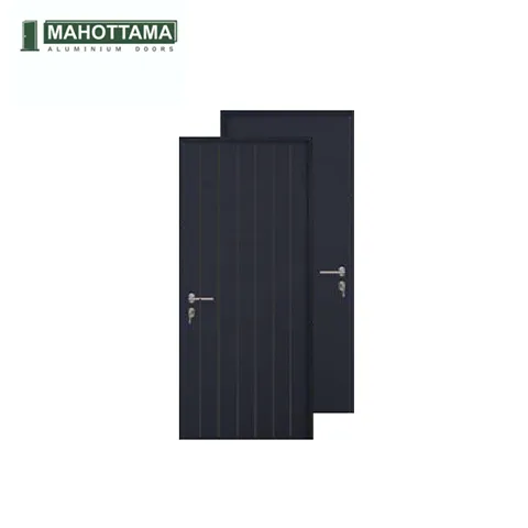 Mahottama Mas42 Dark Grey - Pintu Aluminium 80 x 200 80 x 200 Cm Kanan - Surabaya