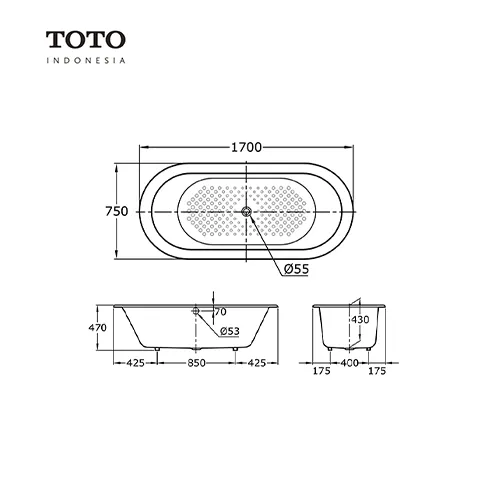 TOTO FBYN 1710 CPE Pcs - Surabaya