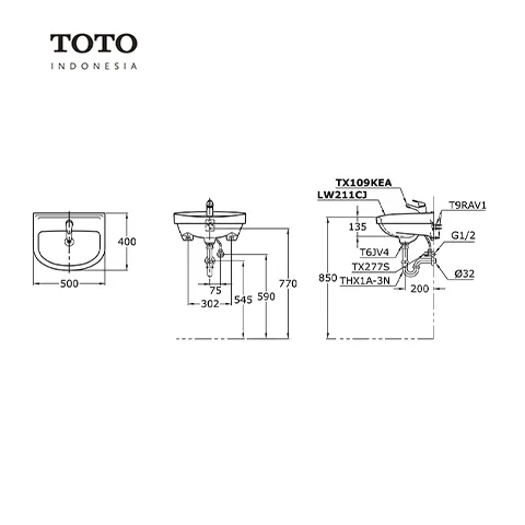 TOTO LW 211 CJ Pcs - Surabaya