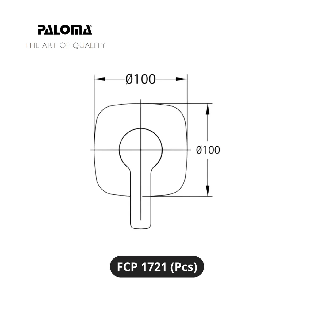 Paloma FCP 1721 Stop Kran 3-Way Tanam Dinding Pcs - Surabaya