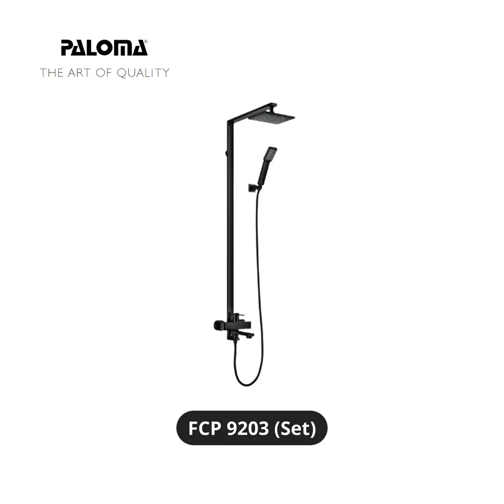 Paloma FCP 9203 Kran Shower Tiang Hitam - Surabaya