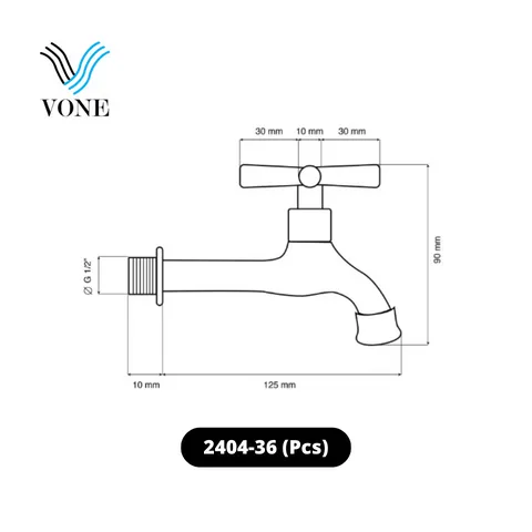Vone Kran Tembok 2404-36 Pcs - Surabaya