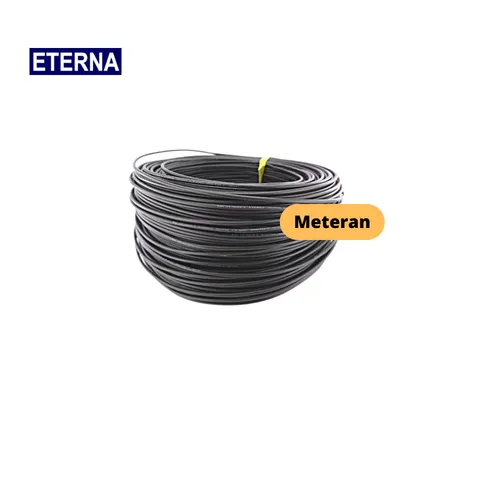 Eterna Kabel Tembaga NYA Hitam Meteran Meter 1,5 mm - Darma Bakti Senenan
