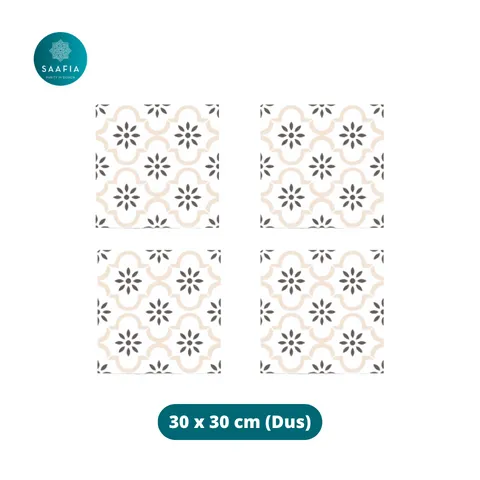 Saafia Keramik Azka Bianco White 40x40