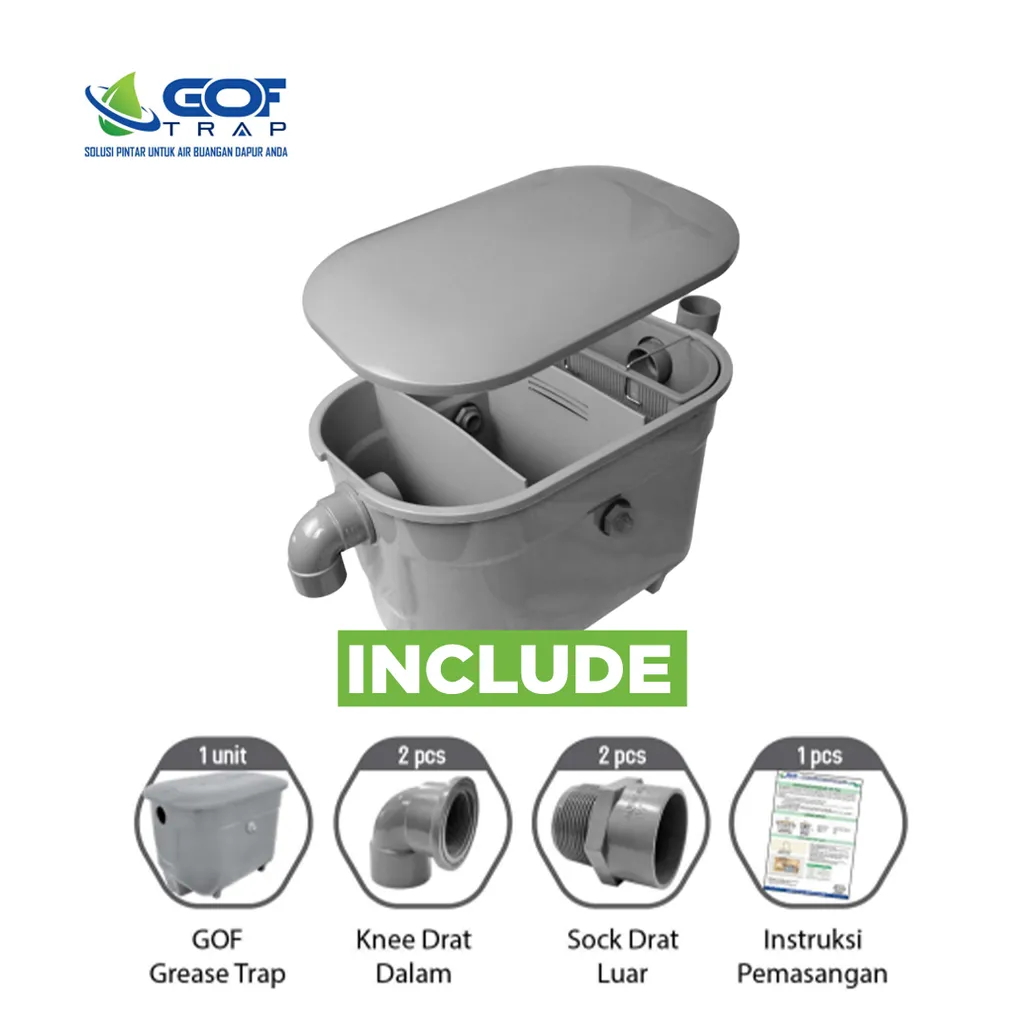 GOF Trap Grease Tap GFG-30 Set - Surabaya