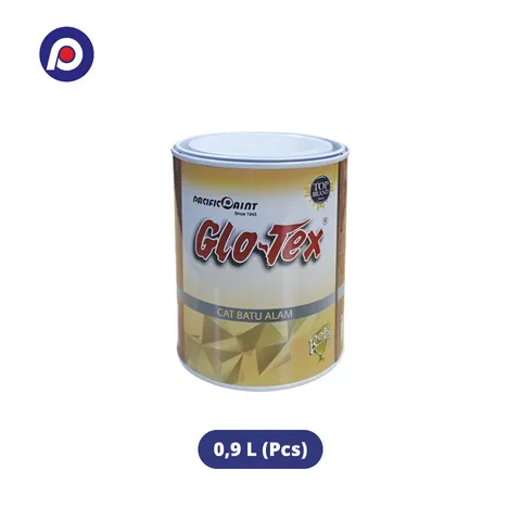 Pacific Paint Glotex Coating Batu Alam 0,9 Liter Hitam Gloss - Ganesha
