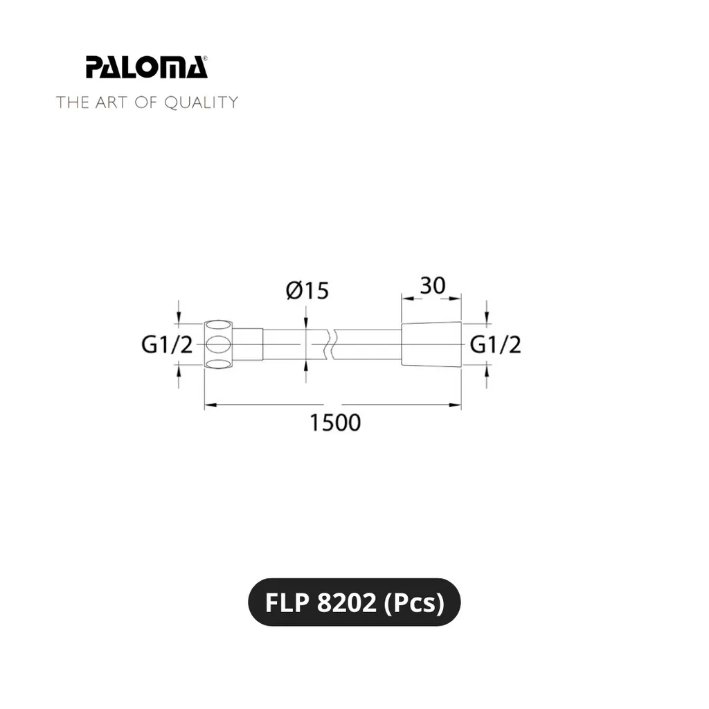 Paloma FLP 8202 Flexible Hose Selang Hand Shower Pcs - Surabaya