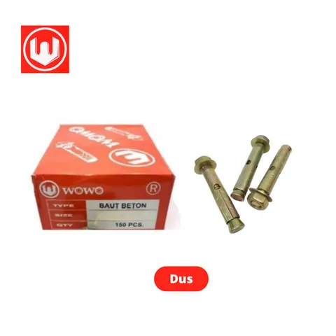 Wowo Dynabolt 12 mm x 75 mm Dus 12 mm x 75 mm - Sinar Gemilang