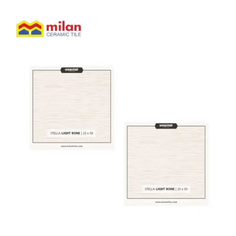 Milan Keramik Habitat Stella L Bone 25x50 25 Cm x 50 Cm - Surabaya