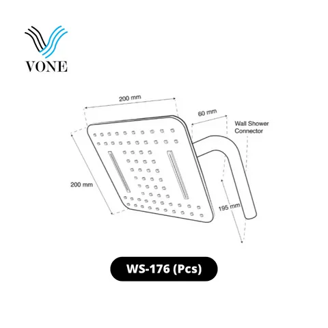 Vone Wall Shower WS-176 Pcs - Surabaya