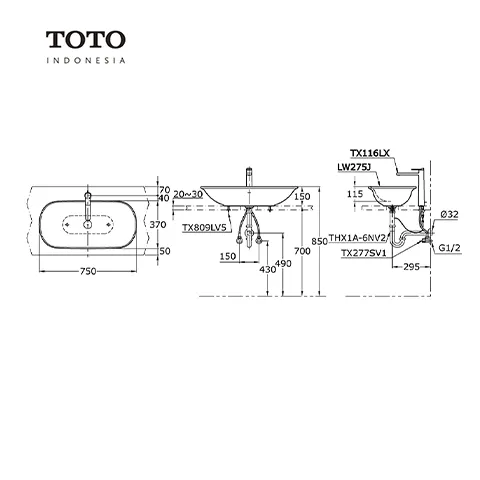 TOTO ALISEI LW 275 J