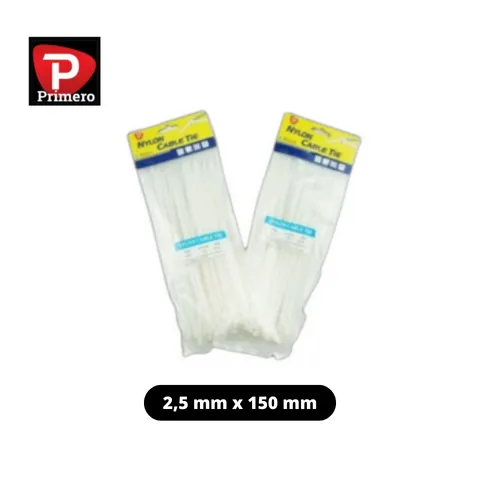 Primero Cable Ties Putih 2,5 mm x 150 mm