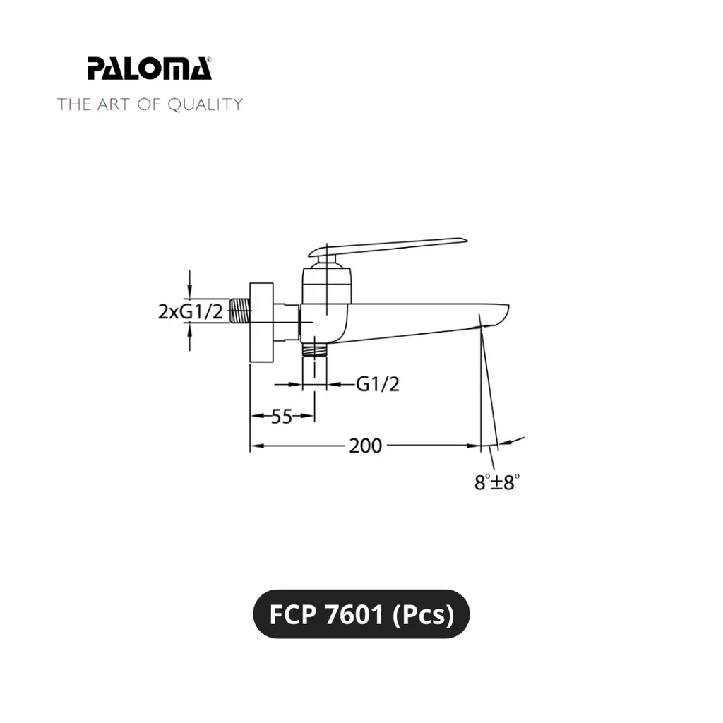 Paloma FCP 7601 Kran Shower Bathtub Pcs - Surabaya