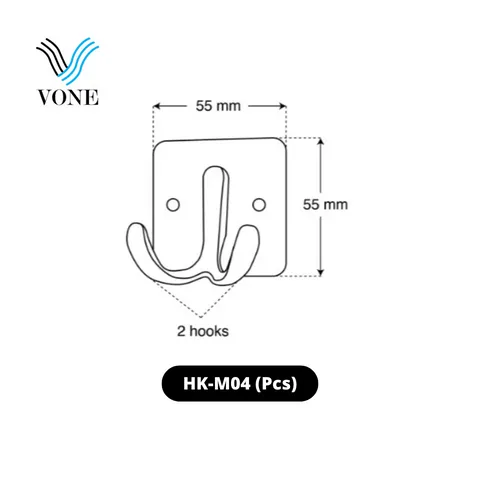Vone Hook Gantungan Baju Satuan HK-M04 Pcs - Surabaya