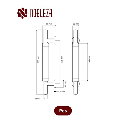 Nobleza Pull Handle Gemini SS Pcs - Surabaya