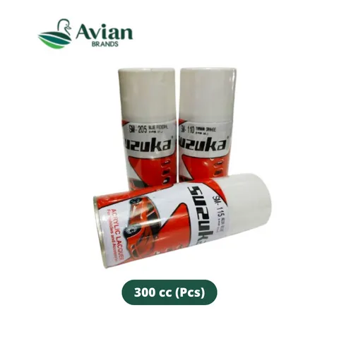 Avian Suzuka Pylox Spray 300 cc S033-Black Metalic - Boma Jaya