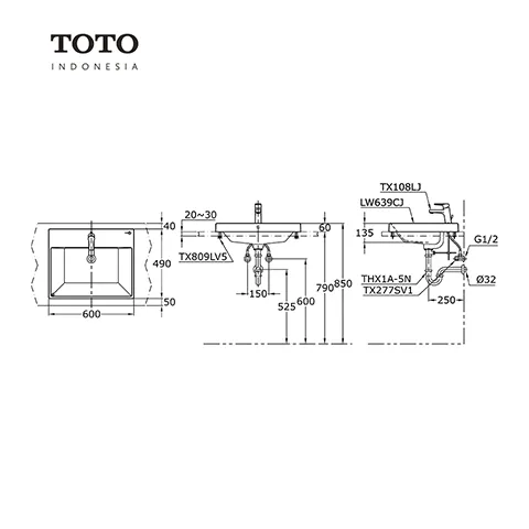 TOTO LW 639 CJ Pcs - Surabaya