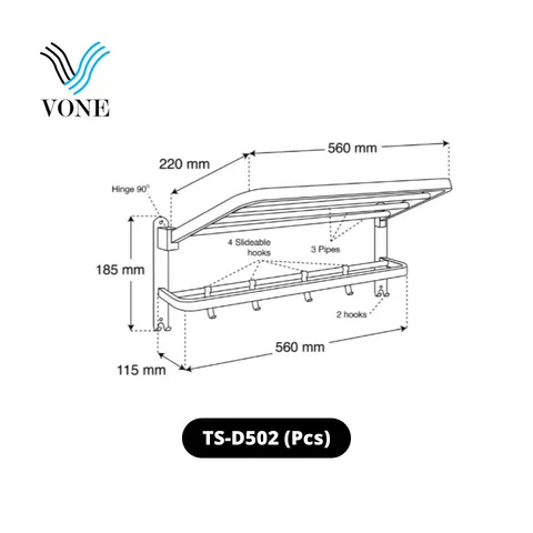 Vone Towel Rack TS-D502