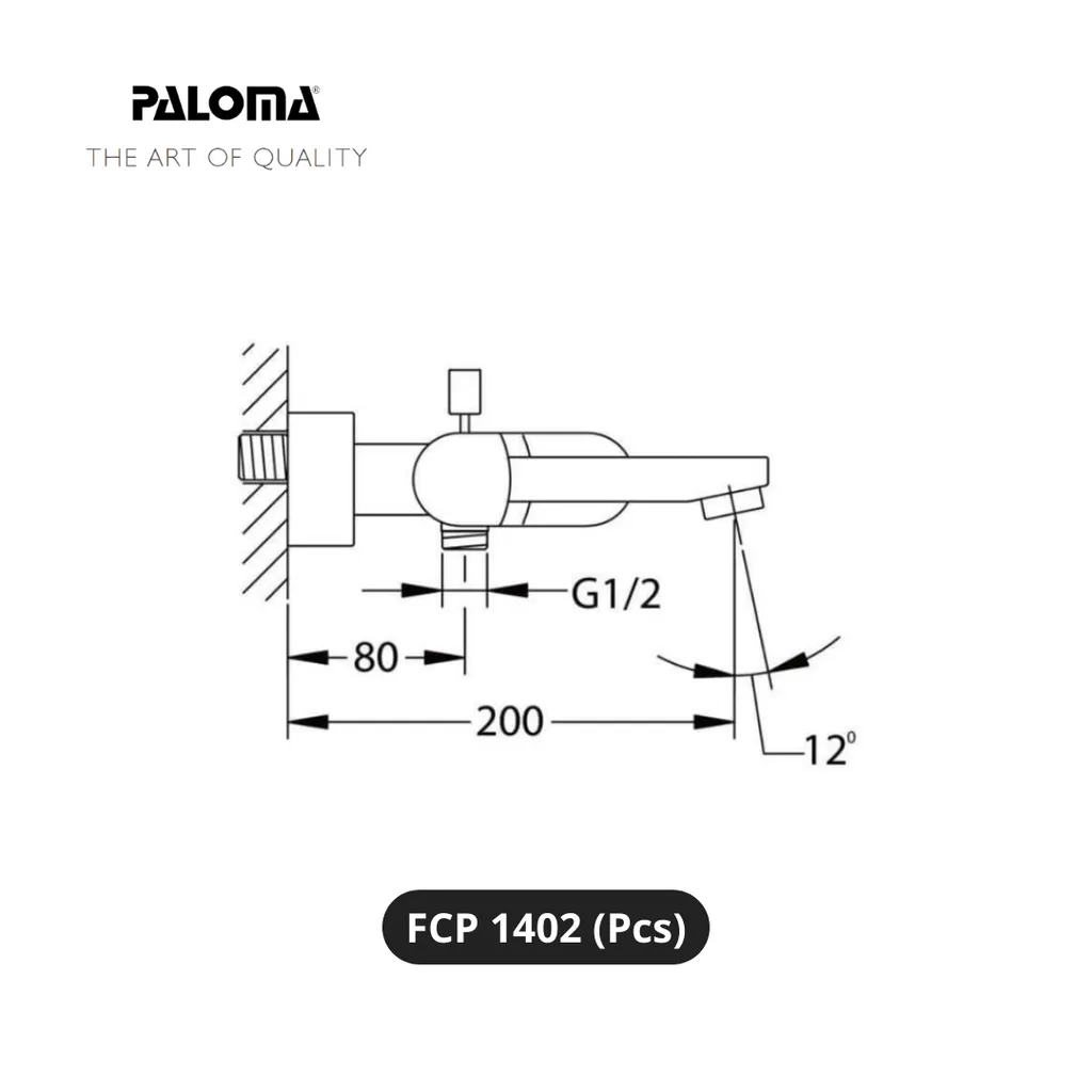Paloma FCP 1402 Kran Shower Bathtub