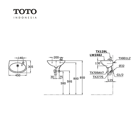 TOTO LW 246 J Pcs - Murah Makmur Cipanas