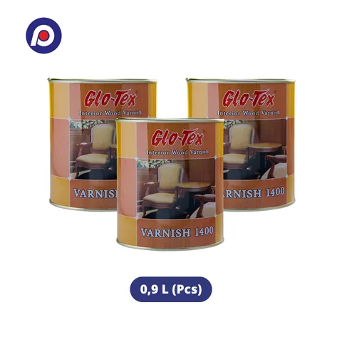 Pacific Paint Glotex Wood Varnish 1400 0,9 Liter Transparan - Surabaya