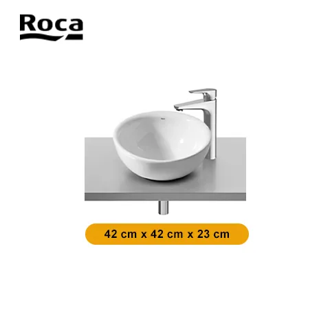 Roca Over countertop vitreous china basin (Bol) 42 Cm x 42 Cm x 23 Cm - Surabaya