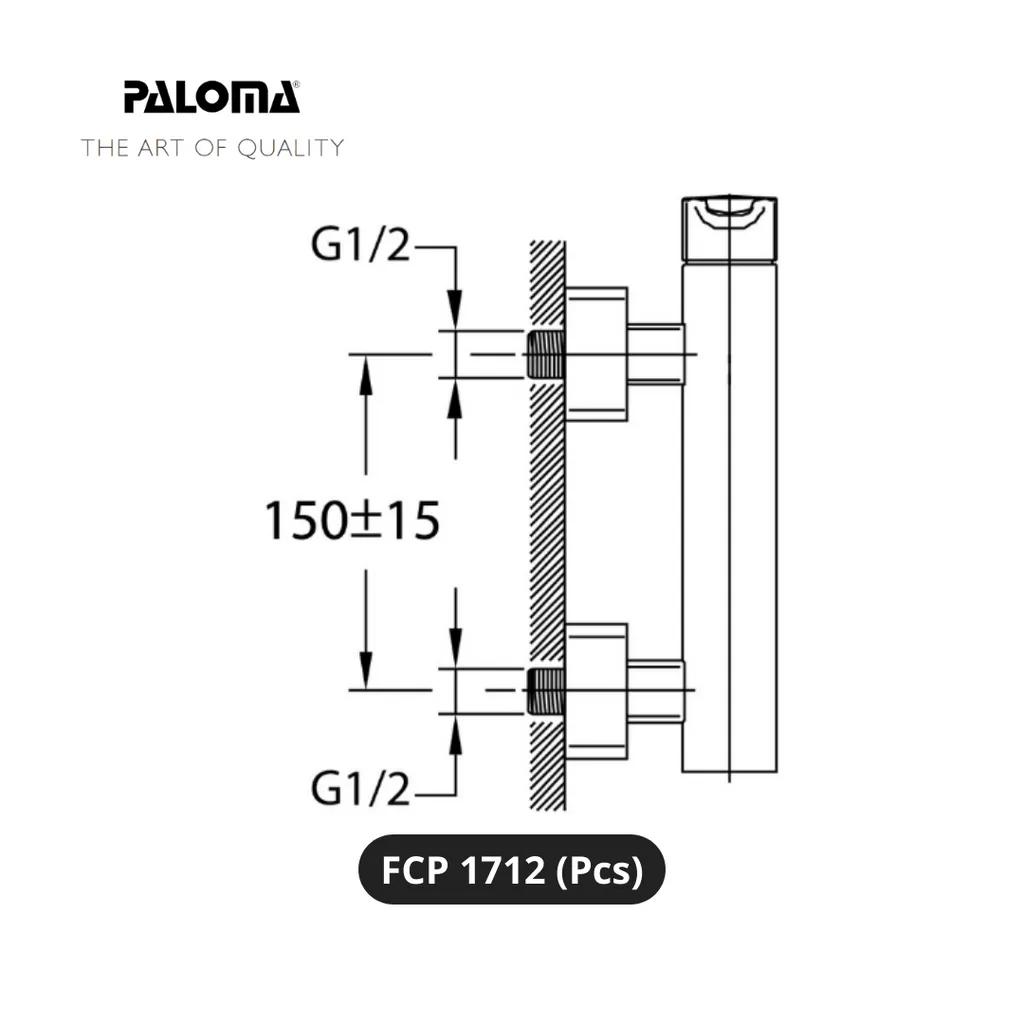 Paloma FCP 1712 Stop Kran Shower Dinding