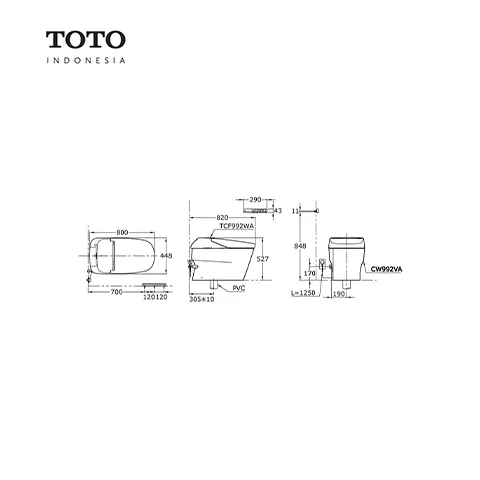 TOTO Neorest XH1 CES 992 WAV1