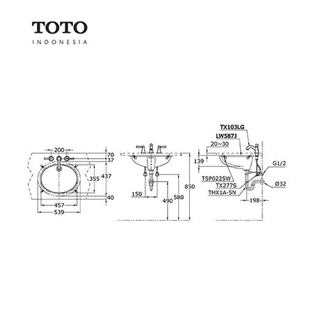 TOTO LW 587 J