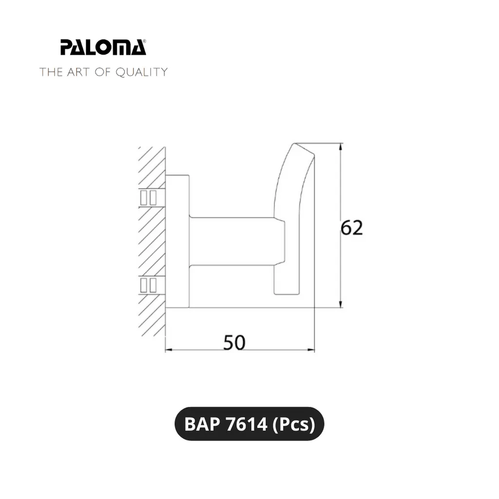 Paloma BAP 7614 Gantungan Baju Dinding Pcs - Surabaya