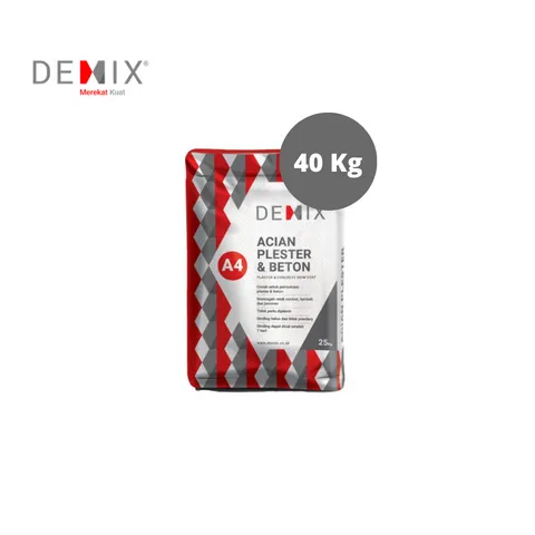 Demix A4 Mortar Plester Abu - Abu 40 Kg Sak - Surabaya