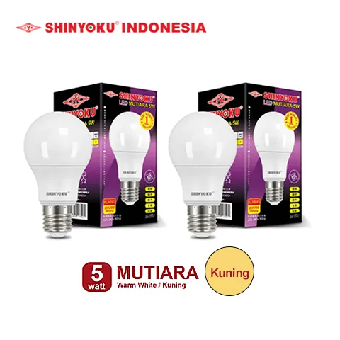 Shinyoku Lampu LED Mutiara 5W - Kuning Kuning - Surabaya