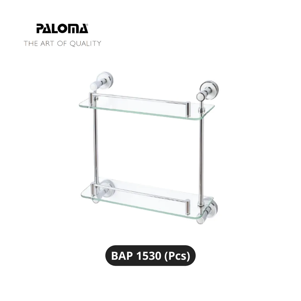 Paloma BAP 1530 Rak Kaca Dinding Kamar Mandi Pcs - Surabaya