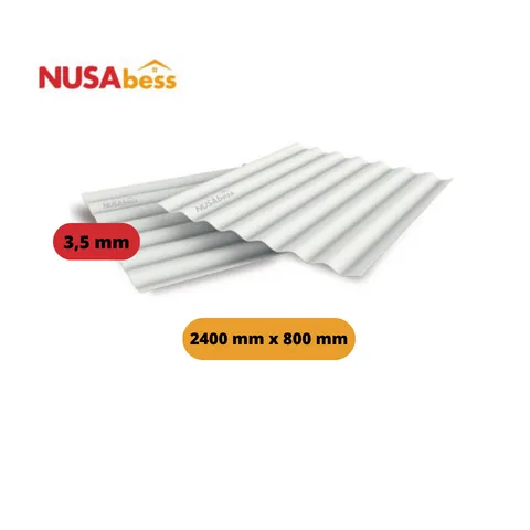 Nusabess Asbes Gelombang 11 2400 mm x 800 mm Lembar - Surabaya