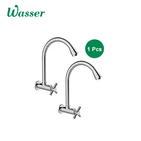 Wasser Wall Mounted Cross Handle Kitchen Tap
